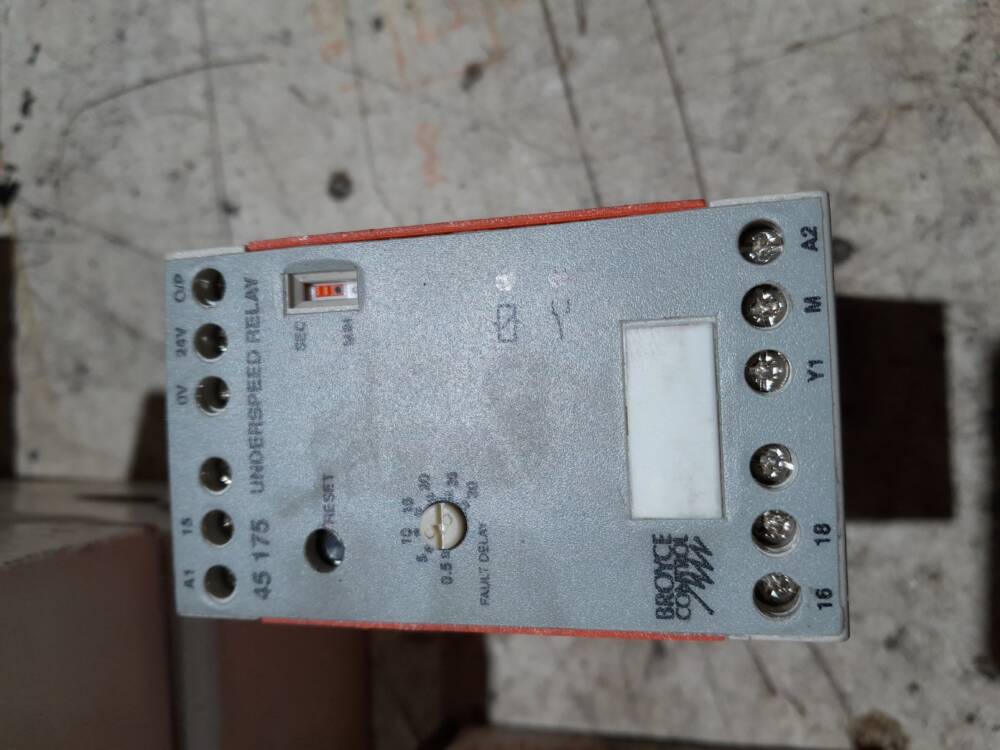 Broyce Control 298-9416 Underspeed relay (New)